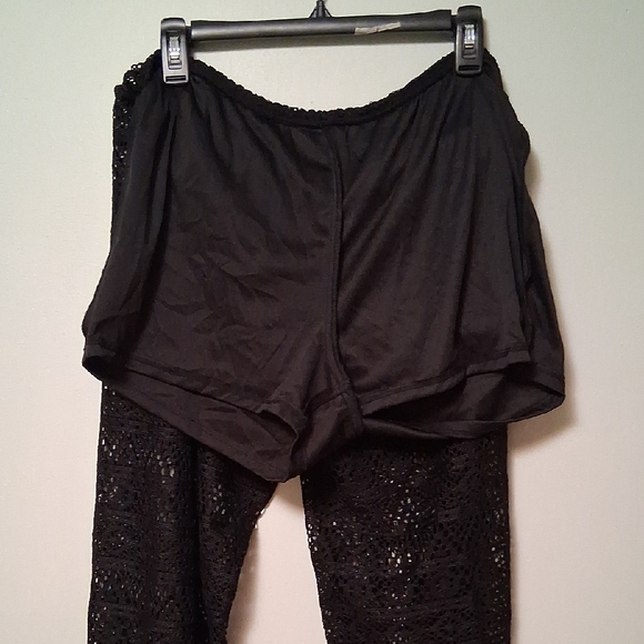 Xhilaration Pants Embroidered Lace Sheer With Shorts Underneath Size L - Picture 16 of 16